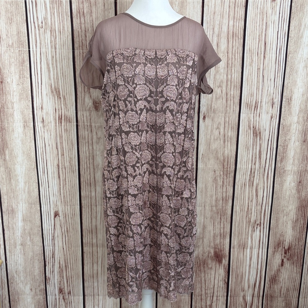 Sundance Rose/Lavender Pink Floral Midi Dress